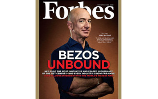 Jeff Bezos on Forbes Magazine cover, Sep 30, 2018